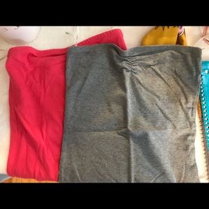 2 Strapless Tube Tops